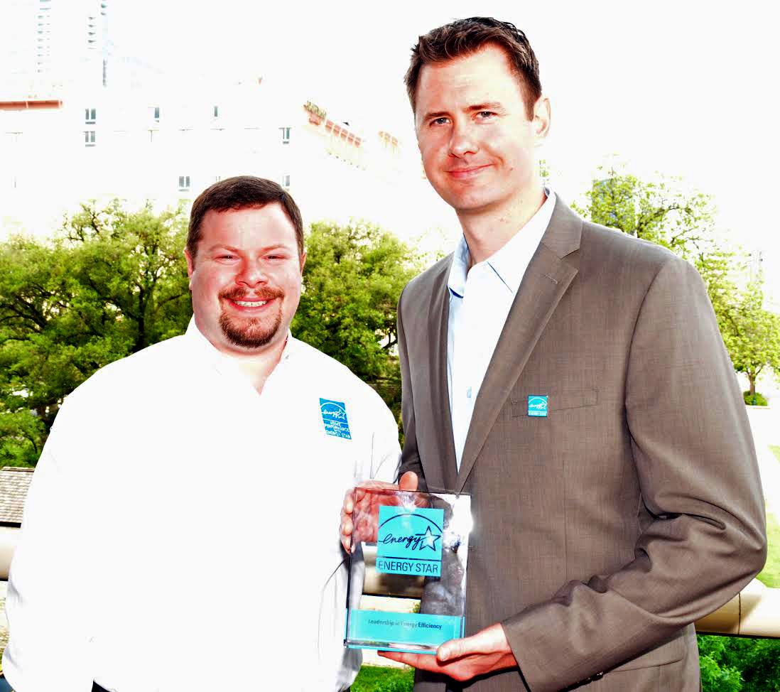 GreenSavers CEO & Founder, Robert Hammerly, receiving Energy Star Contractor of the Year Award
