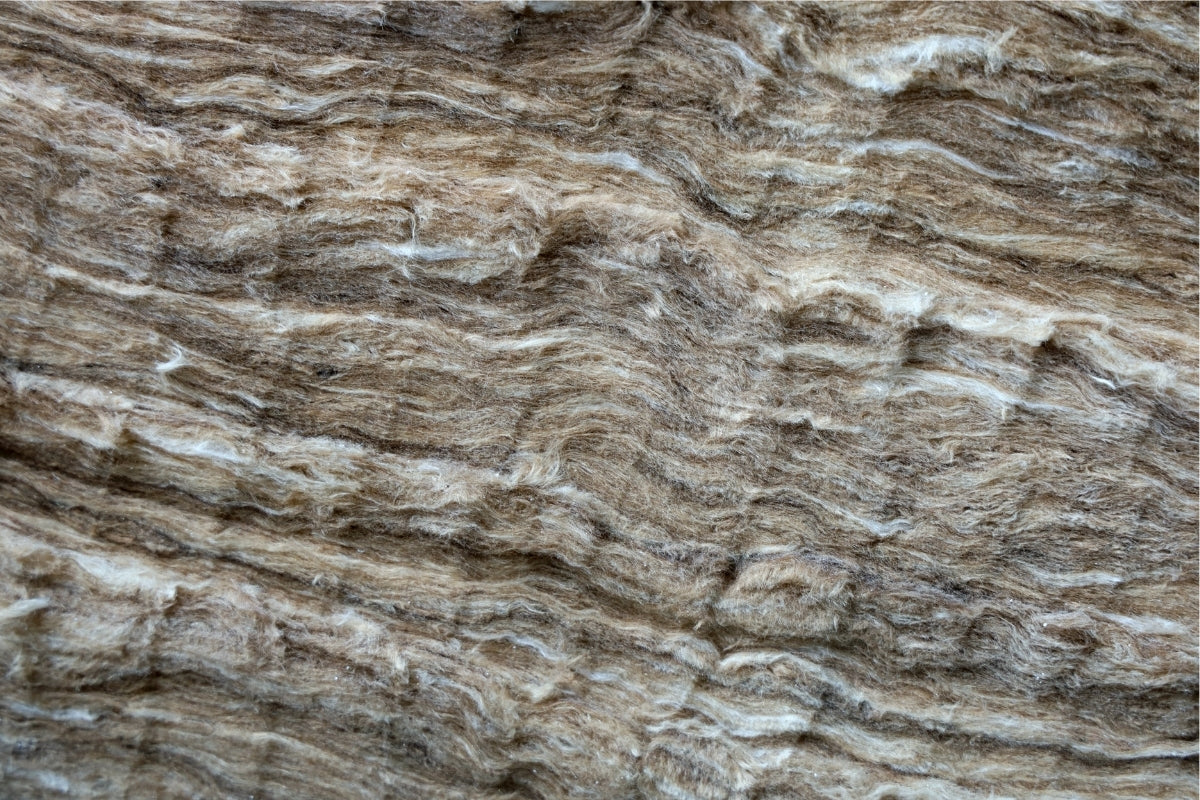 A close up image of green insulation